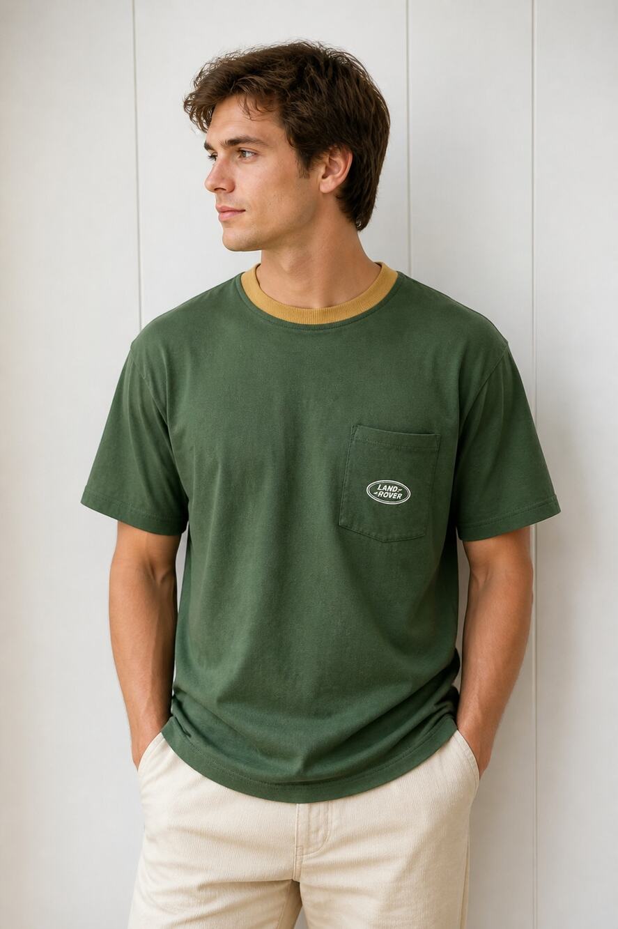 Land Rover x PacSun Men's Defender Graphic Pocket T-Shirt Green M